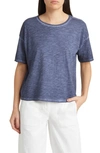 Eileen Fisher Boxy Organic Cotton T-shirt In Twilight