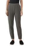 Eileen Fisher Pintuck Pleat Tapered Ankle Pants In Grove