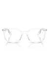 Ray Ban 54mm Square Optical Glasses In Transparent