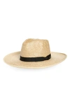 Brixton Jo Straw Rancher Hat In Natural/black