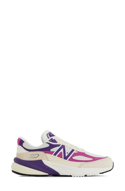 New Balance 990 V6 Core Running Shoe In Magenta Pop