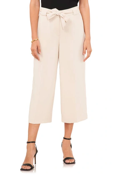 Vince Camuto Tie Waist Crop Pants In Clay