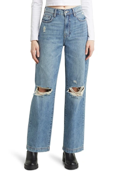 Hidden Jeans Ripped Straight Leg Dad Jeans In Vintage