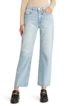 Frame Le Jane Ankle Wide Leg Jeans In Calm Waters