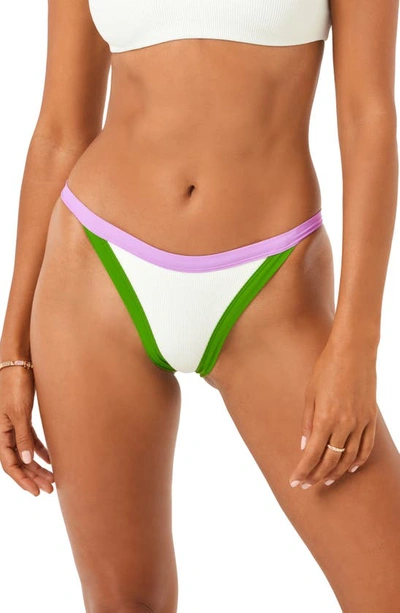 L*space Vacay Bikini Bottoms In Crm/ Jwl/ Pam