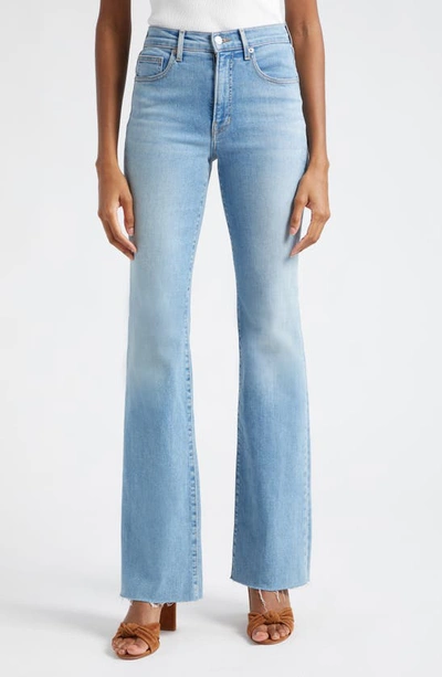 Veronica Beard Cameron Raw Hem Bootcut Jeans In Nova