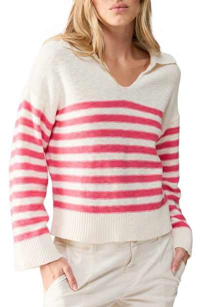 Sanctuary Perfect Timing Stripe Sweater In Flushed St