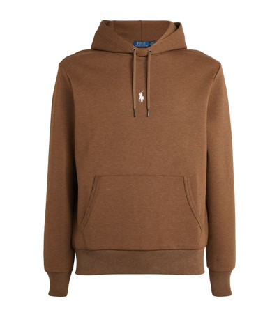 Polo Ralph Lauren Polo Pony Cotton-blend Hoodie In Brown