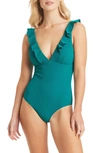 Sea Level Messina Frill One-piece Swimsuit In Vermont