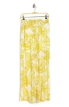 Nanette Lepore Smocked Wide Leg Pants In Gold Ray Print