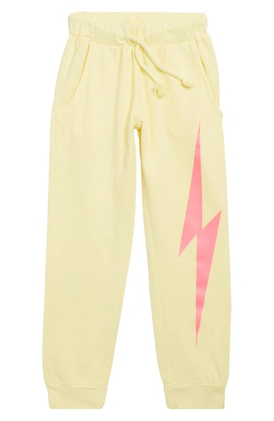 Play Six Kids' French Terry Joggers In Citrus