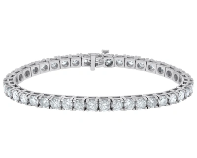 Diana M. 10.00 Carat Diamond Tennis Bracelet In White