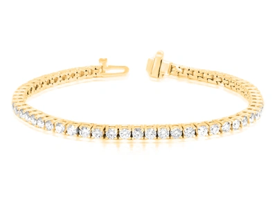 Diana M. 4.00 Carat Diamond Tennis Bracelet In Yellow