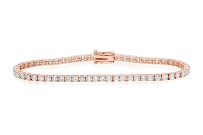 Diana M. 4.50 Carat Diamond Tennis Bracelet In Multi