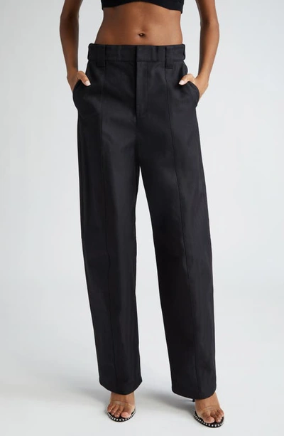 Alexander Wang Tailored High Waist Trousers In Black