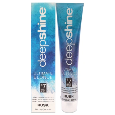 Rusk Deepshine Gentle Lightener Cream - Ultimate Blonde By  For Unisex - 4.58 oz Lightener In White