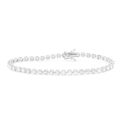 Diana M. 4.50 Carat Diamond Tennis Bracelet In White