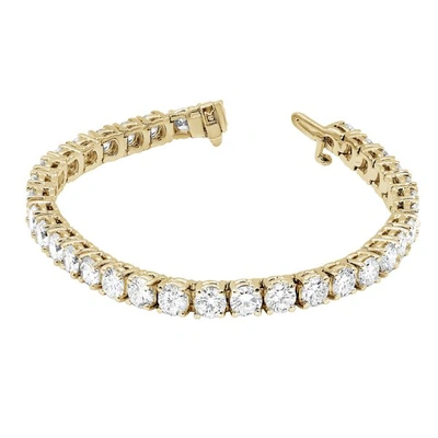Diana M. 4.00 Carat Diamond Tennis Bracelet In Yellow