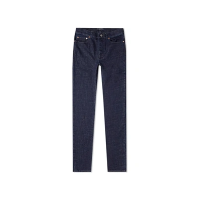 Valentino Cotton Denim Skinny Jeans In Black