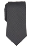 Ted Baker Textured Solid Silk Blend Tie In Black