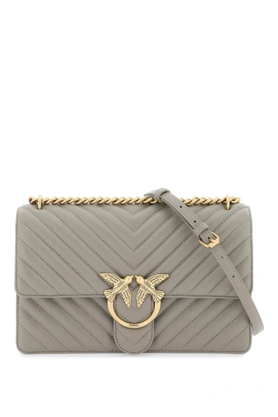 Pinko Chevron Quilted 'classic Love Bag One' In Mixed Colours