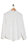 Calvin Klein Jeans Est.1978 Roll Tab Long Sleeve Button-up Shirt In White