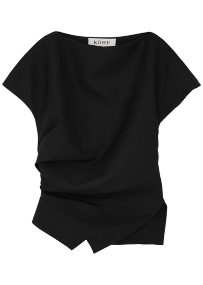 Rohe Draped Woven Top In Noir
