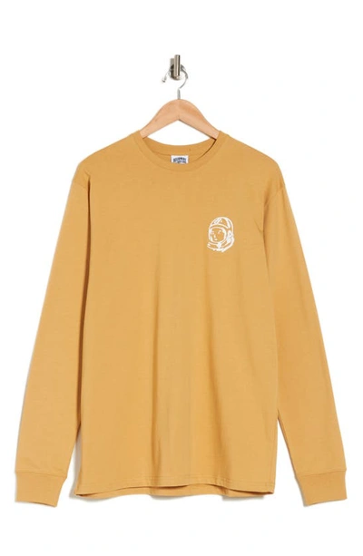 Billionaire Boys Club Helmet Long Sleeve Graphic T-shirt In Curry
