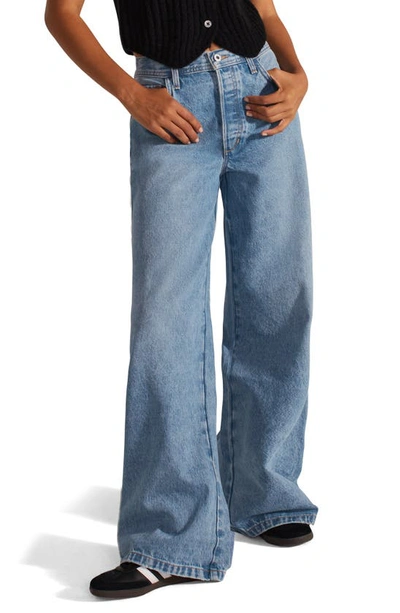 Favorite Daughter The Ollie Ultimate Baggy Wide Leg Cargo Jeans In Multi