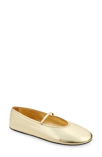 Jeffrey Campbell Dancerina Ballet Flat In Gold