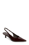 Jeffrey Campbell Persona Slingback Pump In Wine
