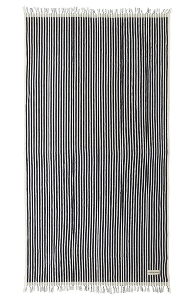 Business & Pleasure Co. The Beach Towel In Laurens Navy Stripe