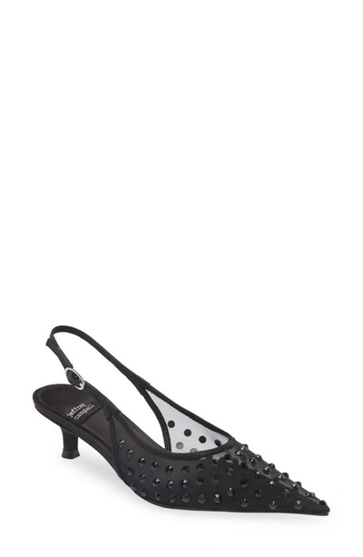 Jeffrey Campbell Persona Pointed Toe Slingback Pump In Black