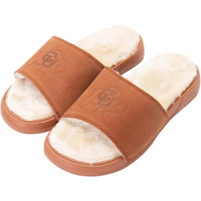 Islide Brown Colorado Buffaloes Nubuck Fur Slides