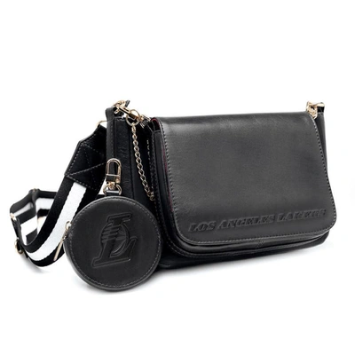 Lusso Los Angeles Lakers Rianna Multi Pouchette Bag In Black