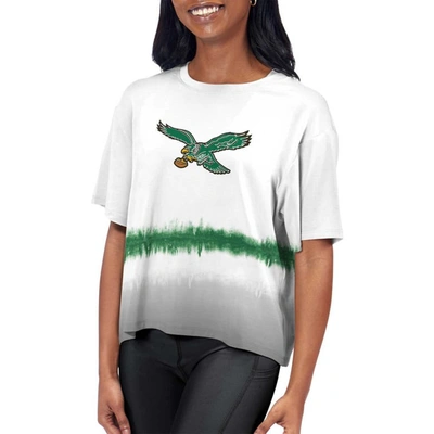 Certo White Philadelphia Eagles Gridiron Classics Format Ombre T-shirt