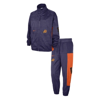 Nike Men's  Black Phoenix Suns 2023/24 City Edition Courtside Starting Five Full-zip Jacket And Pants