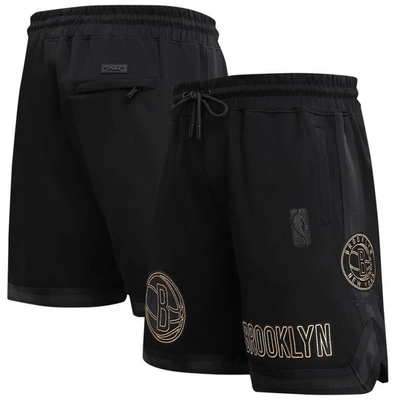 Pro Standard Black Brooklyn Nets Shorts