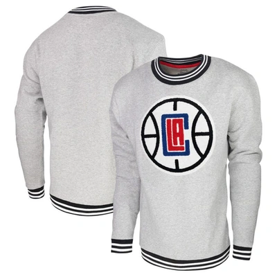 Stadium Essentials Heather Gray La Clippers Club Level Pullover Sweatshirt