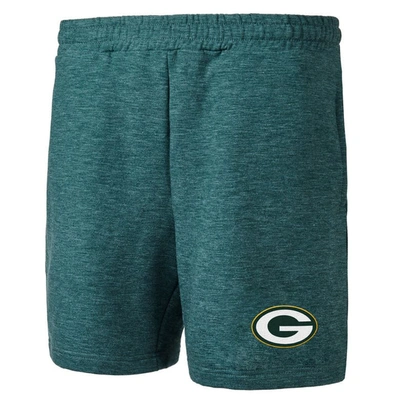 Concepts Sport Green Green Bay Packers Powerplay Tri-blend Fleece Shorts