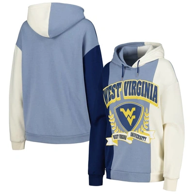 Gameday Couture Navy West Virginia Mountaineers Hall Of Fame Colorblock Pullover Hoodie