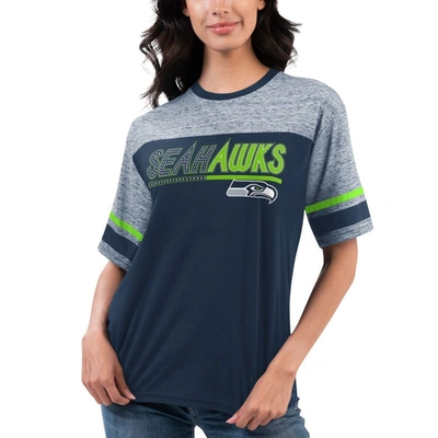 G-iii 4her By Carl Banks Navy Seattle Seahawks Track T-shirt