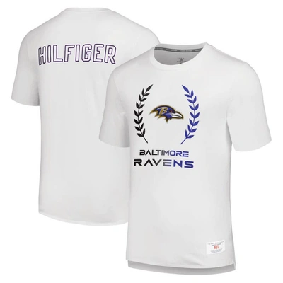 Tommy Hilfiger White Baltimore Ravens Miles T-shirt