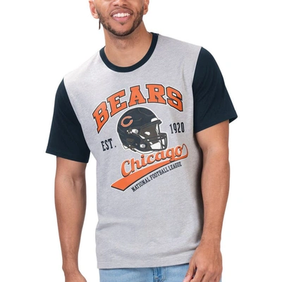 G-iii Sports By Carl Banks Heather Grey Chicago Bears Black Label T-shirt