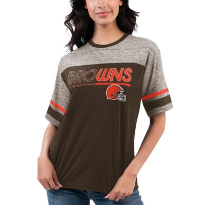 G-iii 4her By Carl Banks Brown Cleveland Browns Track T-shirt