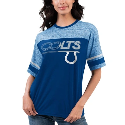 G-iii 4her By Carl Banks Royal Indianapolis Colts Track T-shirt