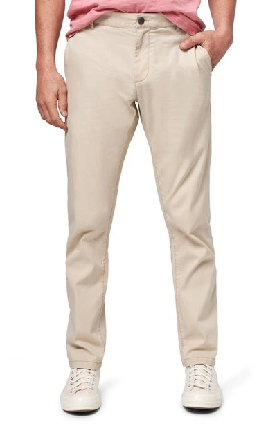 Faherty Island Life Flat Front Organic Cotton Blend Chinos In Spring Khaki