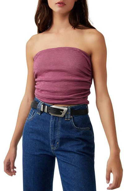 Free People Boulevard Tube Top In Capri Grape