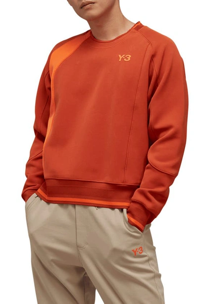 Adidas Originals Track Crewneck Sweatshirt In Fox Red