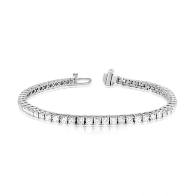 Diana M. 4.59 Carat Diamond Tennis Bracelet In White